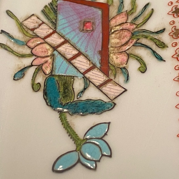 Antique Chinese Octagonal Porcelain Plate, from the Qing Dynasty 1644-1911 - Picture 8 of 15